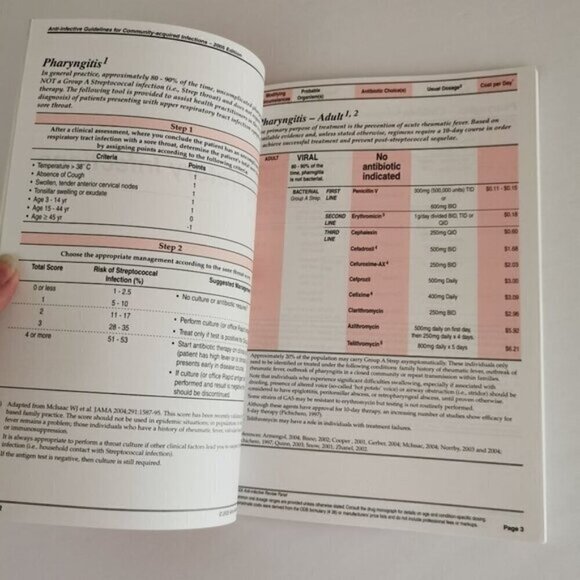 2005 Anti-Infective Guidelines Book Doctor Pharmacist Reference Medical Infect - Picture 6 of 9